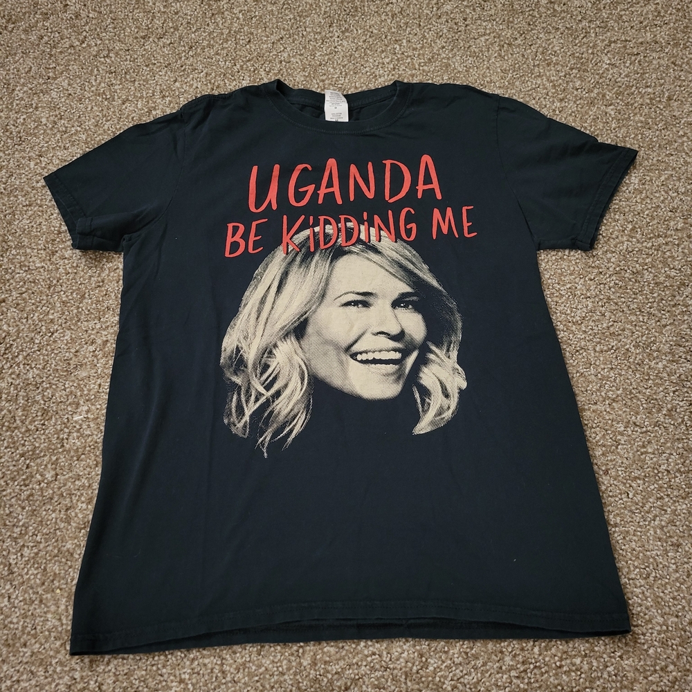 Black Chelsea Handler Uganda be kidding me 2014 tour tee Unisex